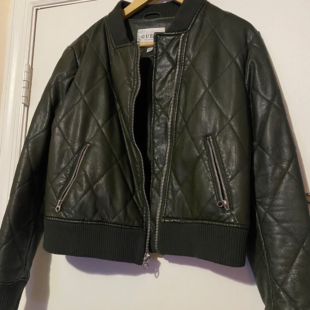 Guess Large Leather Jacket